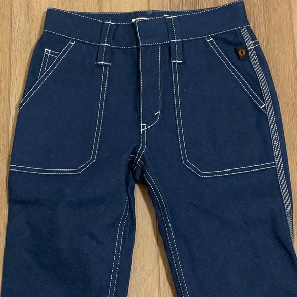 Chloe Dark Wash Cropped Rolled Hem Jeans Size 34/0-2 NWOT - Picture 7 of 12